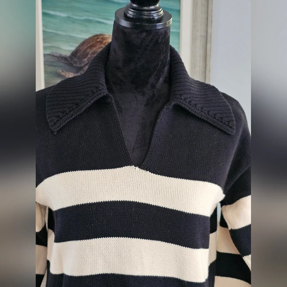 English Factory Collared Twofer Sweater Mini Dress Sz S - Picture 7 of 7